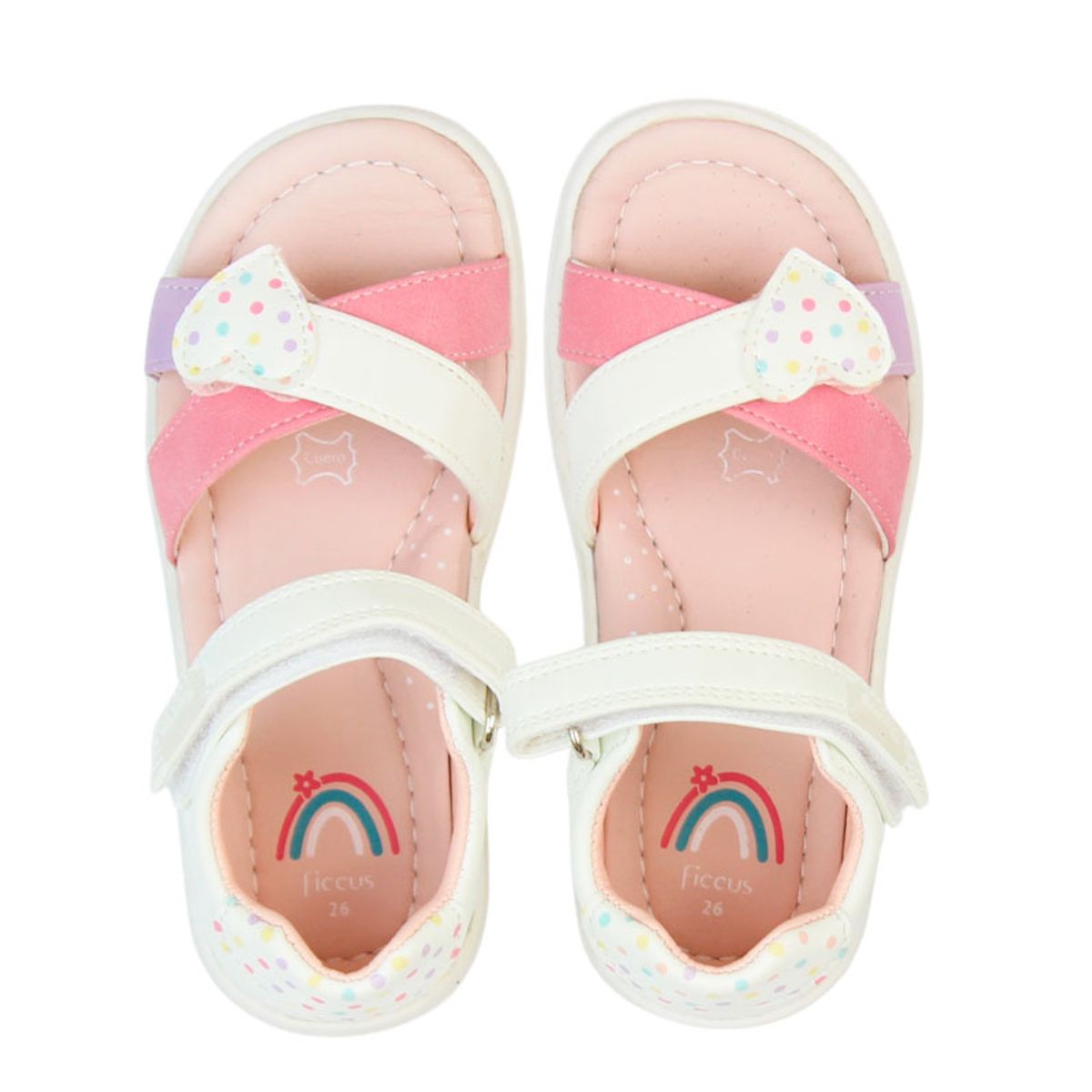 FICCUS - Sandalia Niña Kids 2610852 Blanco Ficcus