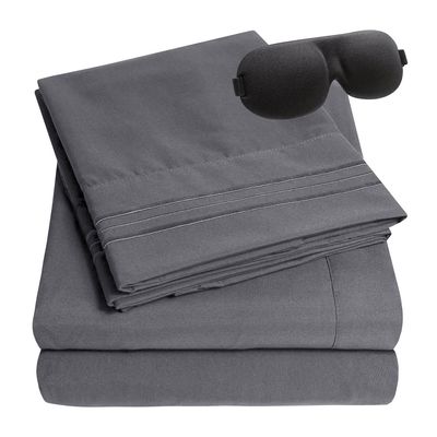 Imagen 2 del producto JUEGO DE SABANAS QUEEN 150X200 CM - Gris oscuro - 2 PLAZAS