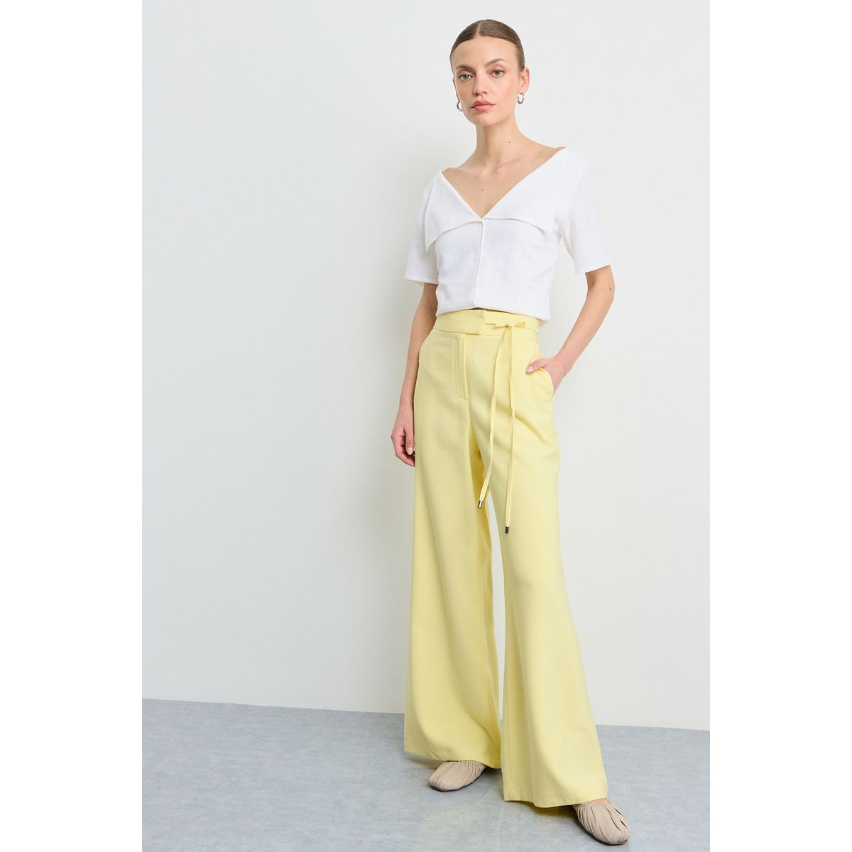 IO - Pantalon Mujer Amarillo Io