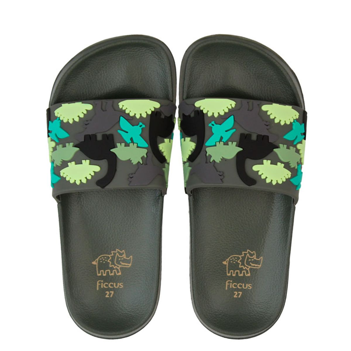 FICCUS - Sandalia Niño Playera 2610880 Verde Ficcus