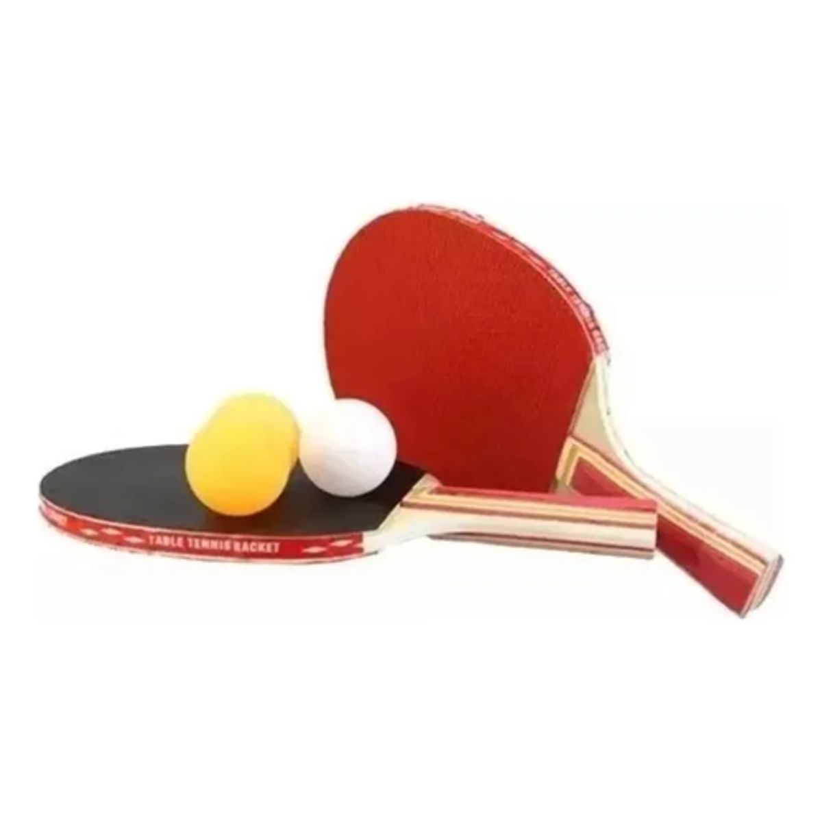 GENERICO - 2 Paletas Ping Pong + 15 Pelotas