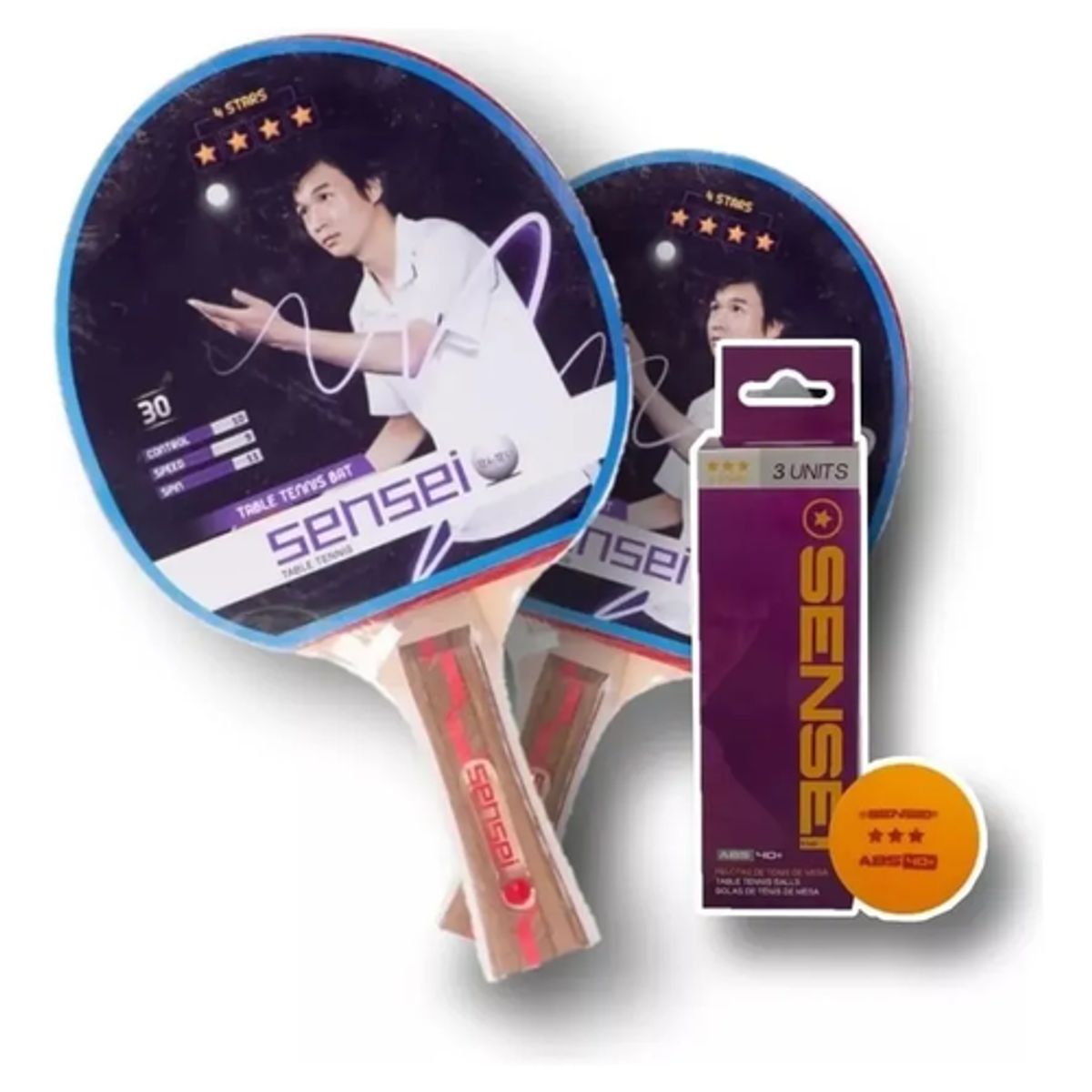 GENERICO - Paleta Ping Pong Sensei Competición 4