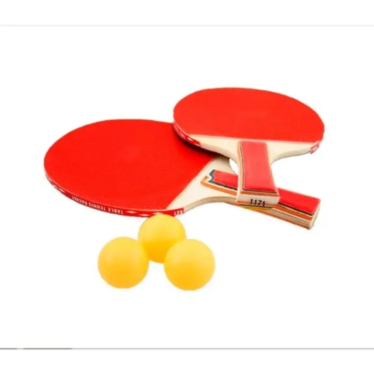 GENERICO - Kit 2 Raquetas Ping Pong + 3 Pelotas