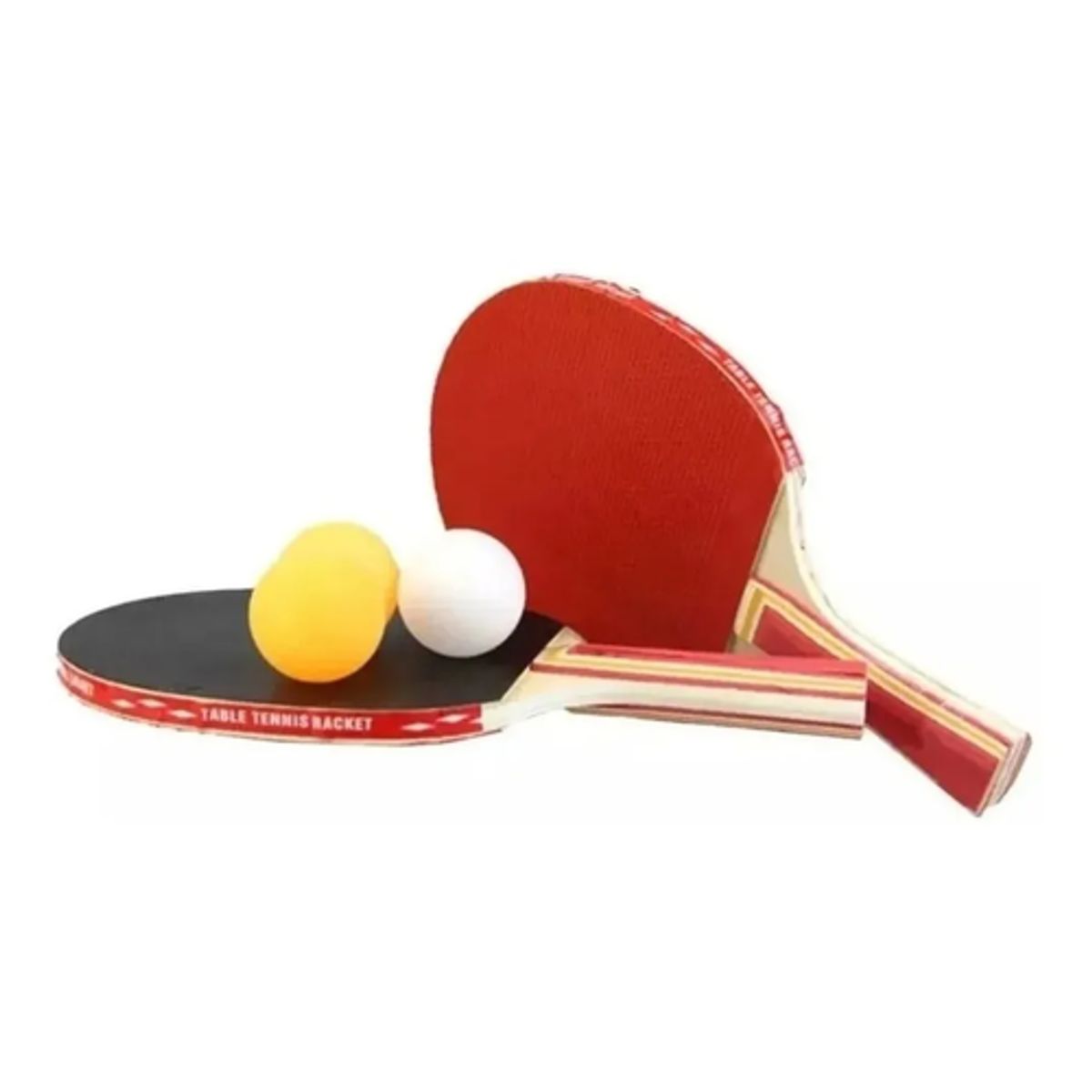 GENERICO - Set Paletas Ping Pong + 3 Pelotas + Estuche