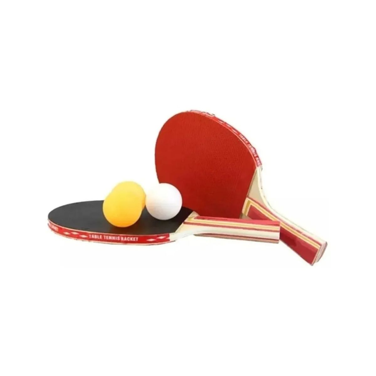 GENERICO - Set Paletas Ping Pong + 3 Pelotas + Estuche