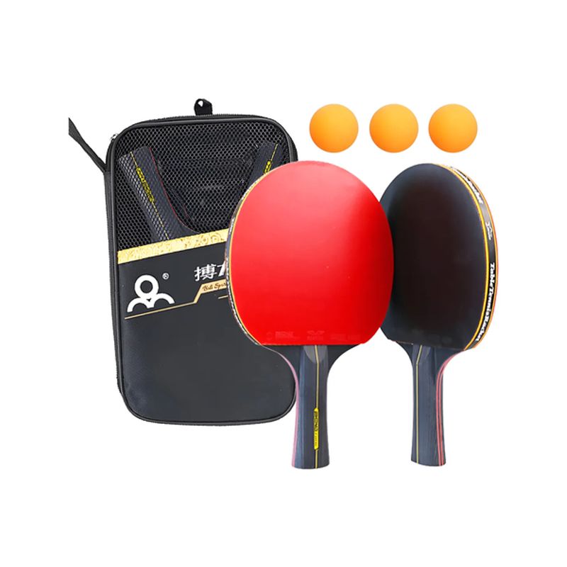 GENERICO - Set Paletas Ping Pong Boli 6 + 3 Pelotas