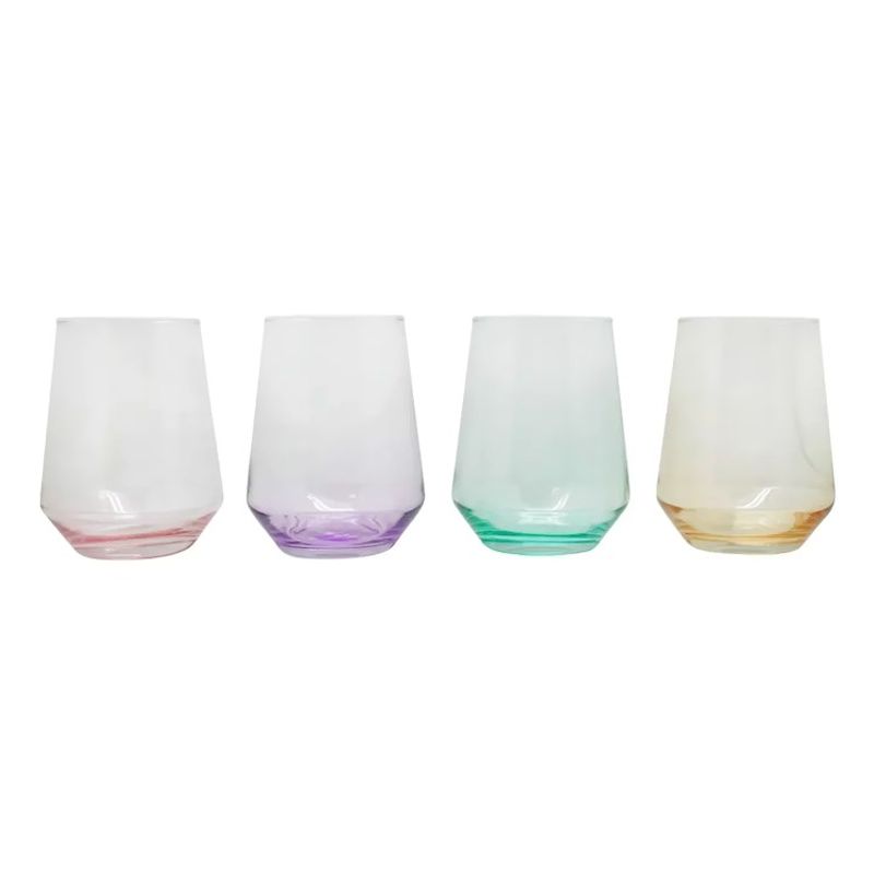 GLASSO - Set De 4 Vasos Glasso Fondo Color - Colores