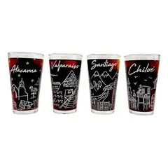 GLASSO - SET 4 VASOS CHILE COLLECTION