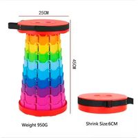 Asiento Piso Plegable Retráctil Portátil Camping Colores