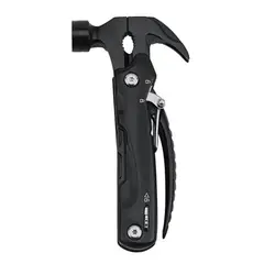 GENERICO - Martillo Multiherramienta 12 en 1 con Mini Alicate Camping