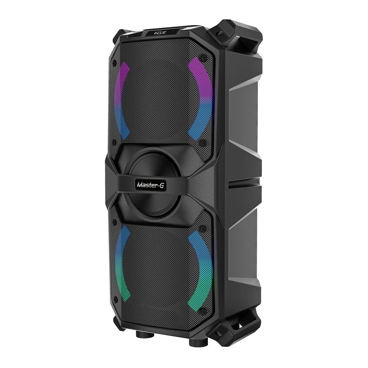 MASTER G - Parlante Bluetooth Karaoke Mini Luxor 4” X2 Micrófono