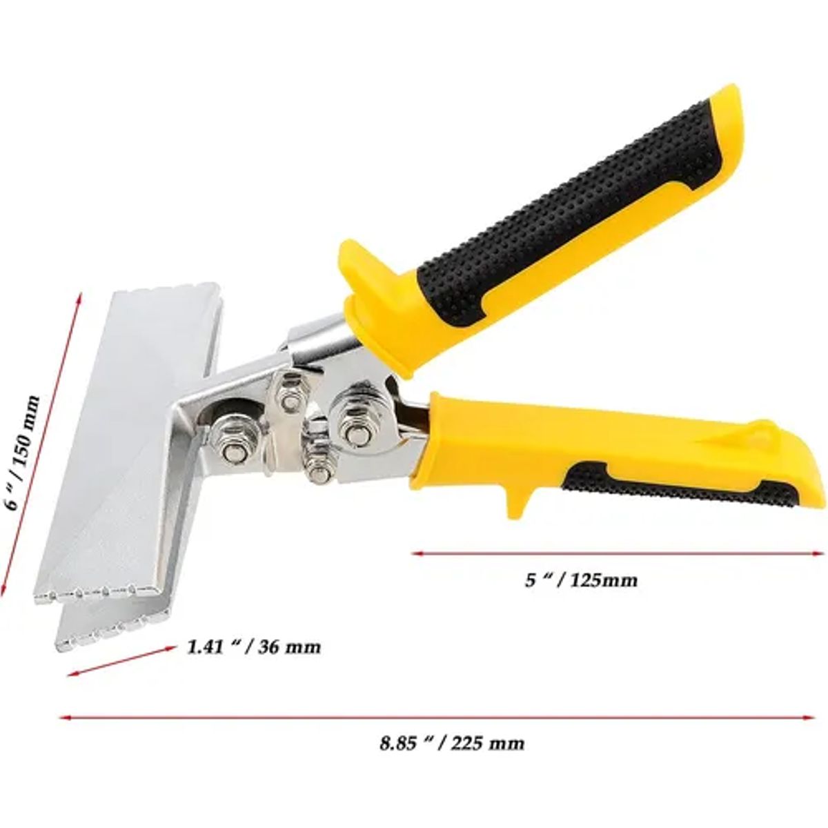 GENERICO - Alicate 15cm Pinza Dobladora para Lámina y Chapa Metal