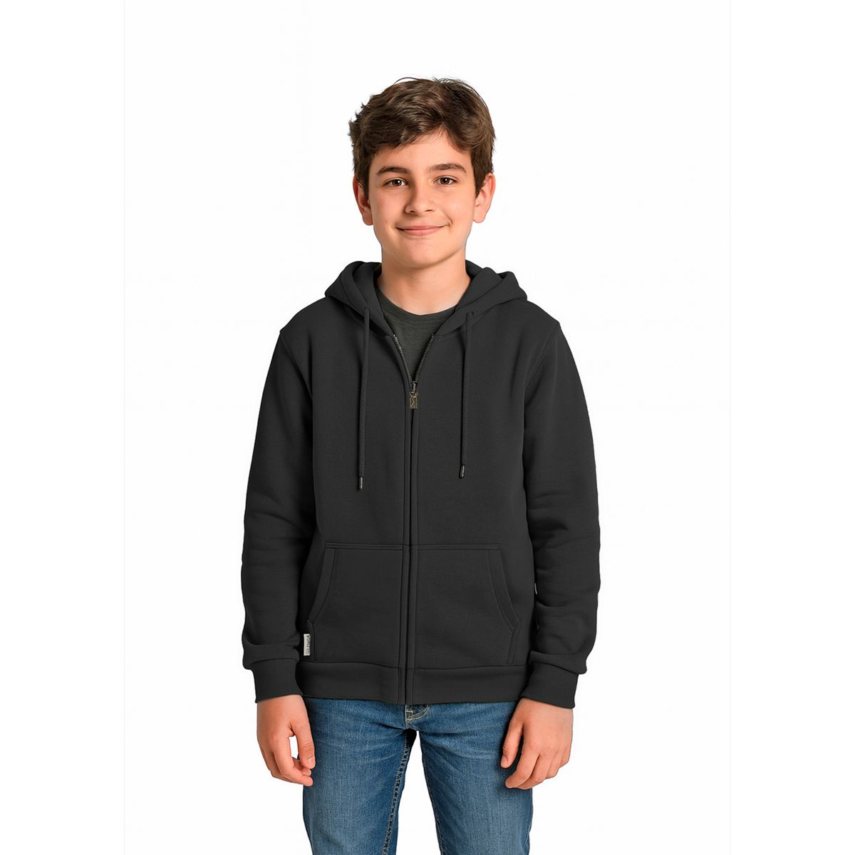 LENGA - Polerón Unisex Capucha Y Cierre Ykk® Interior Sherpa Puelo Kids Lenga®