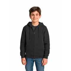LENGA - Polerón Unisex Capucha Y Cierre Ykk® Interior Sherpa Puelo Kids Lenga®