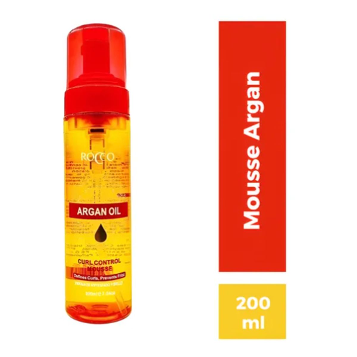 ROCCO - Rocco Curl Control Mousse Fijación De Argan Oil 200 Ml