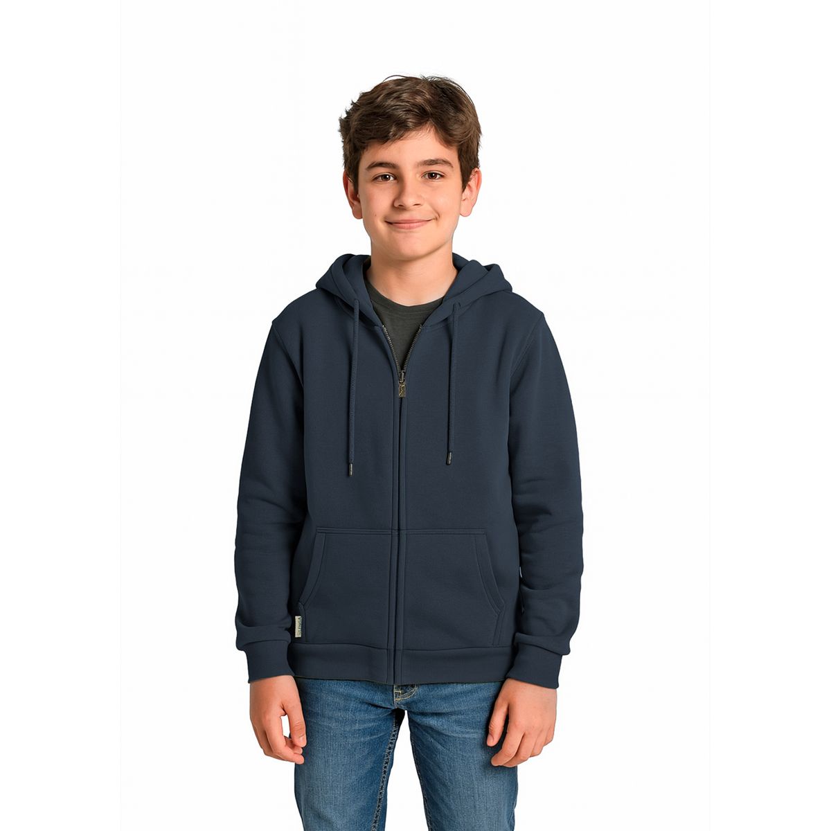 LENGA - Polerón Unisex Capucha Y Cierre Ykk® Interior Sherpa Puelo Kids Lenga®