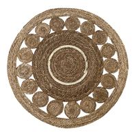 Alfombra Redonda Yute 100cm para Decoración Exterior