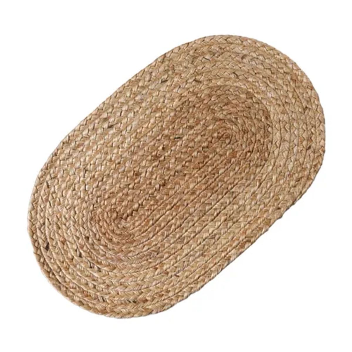 GENERICO - Alfombra Fibra Natural Color Beige con Diseño Tejido