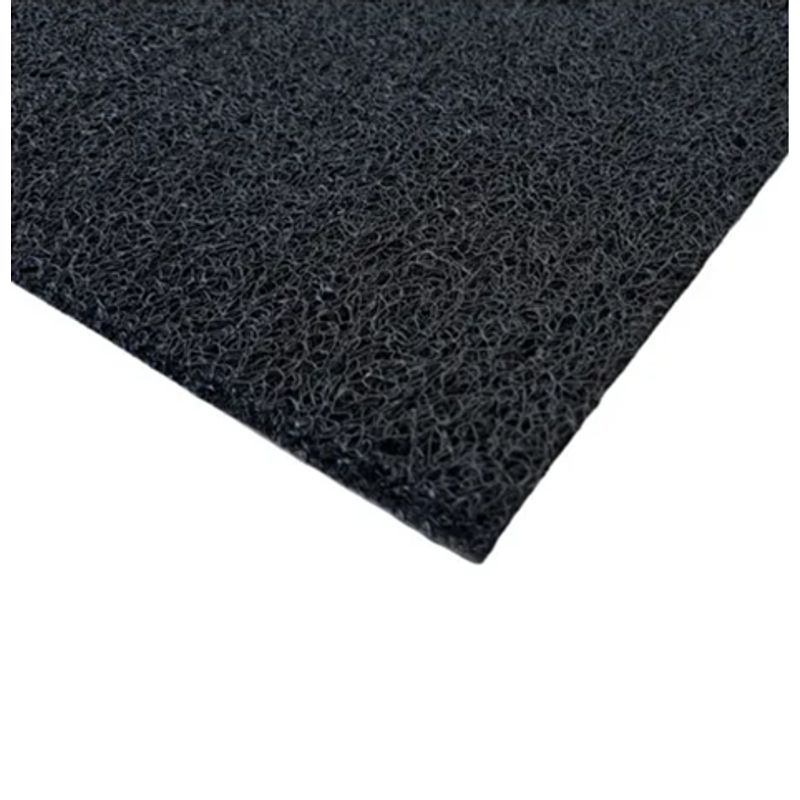 GENERICO - Alfombra Limpiapies Rizada 60x50cm Negra Mediotransit