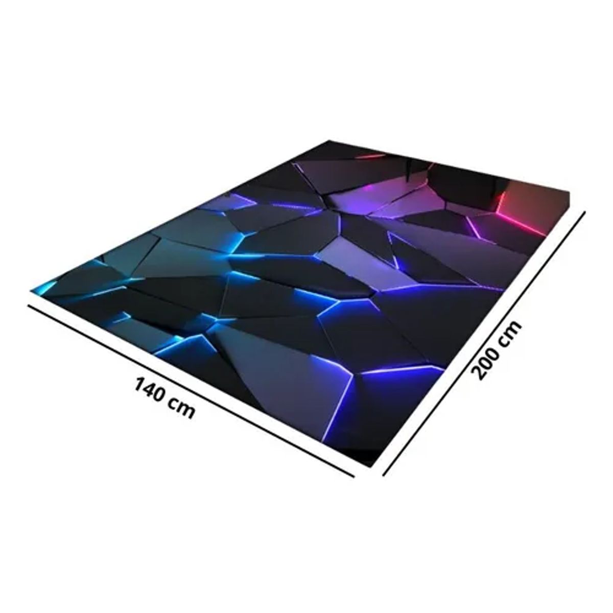 GENERICO - Alfombra 3D Gamer 140x200cm Dormitorio Living Juegos