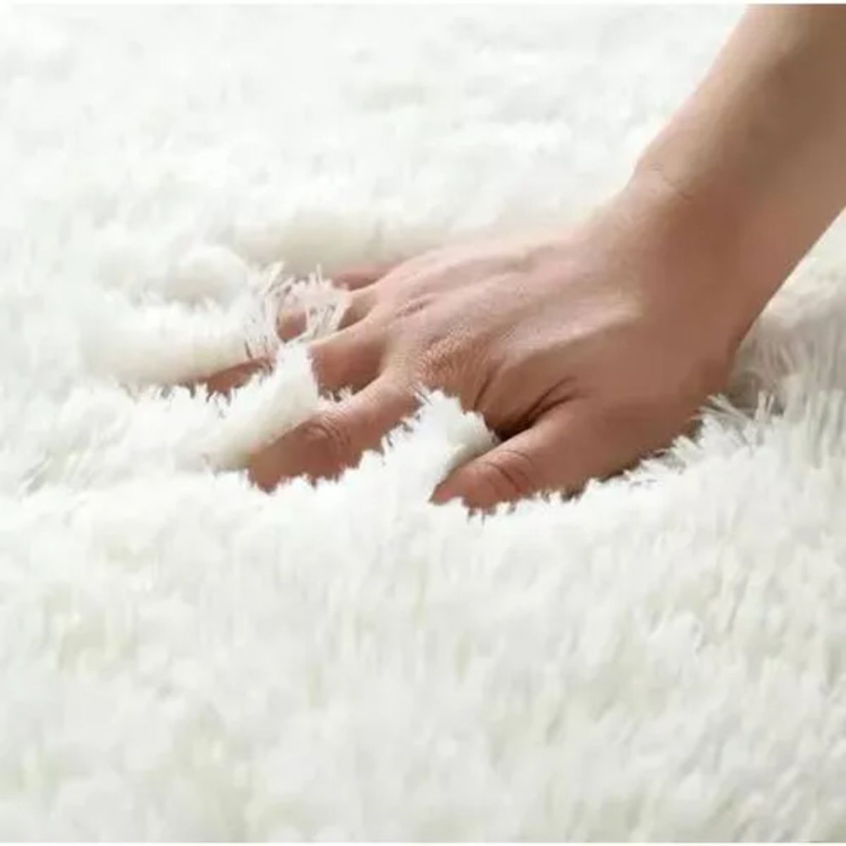 GENERICO - Alfombra Peluda 150x200cm Living Hogar Colores Variados