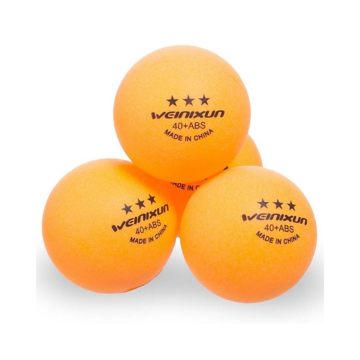FOUR - Pack 60 Pelotas de Ping Pong Weinixun Naranjas - 3 Estrellas