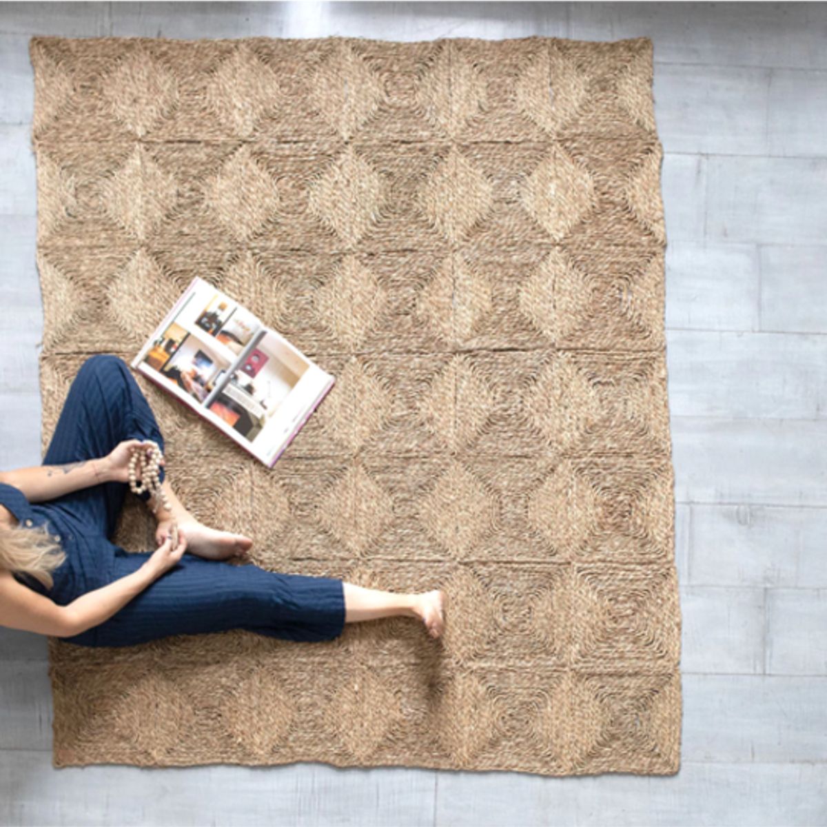 GENERICO - Alfombra Yute Seagrass 90x210cm