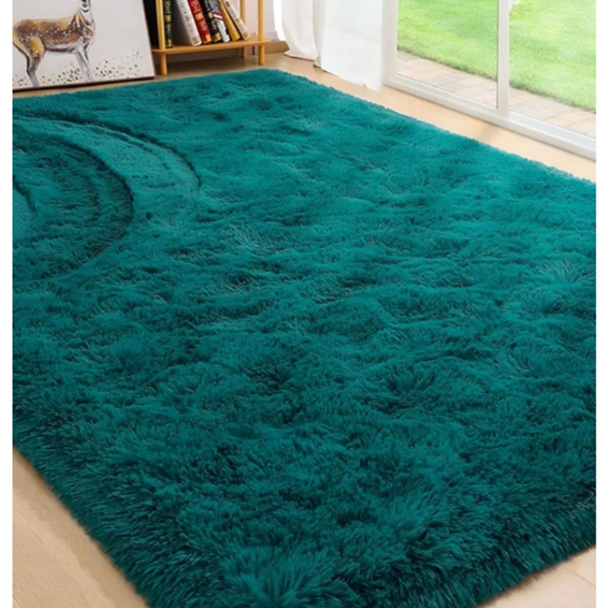 GENERICO - Alfombra Extra Suave Grande 240cm Turquesa