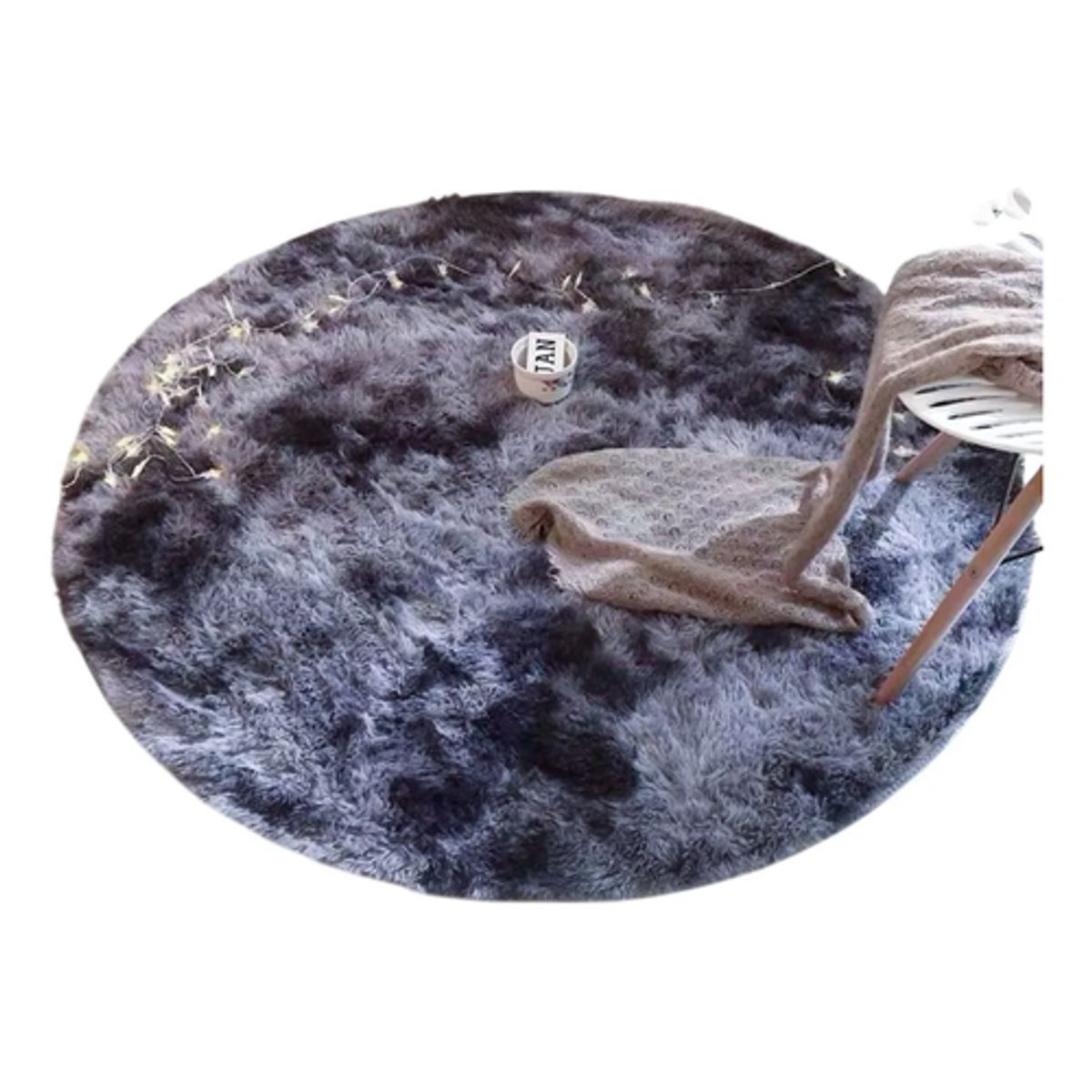 GENERICO - Alfombra Redonda 140x140cm Antideslizante Hogar