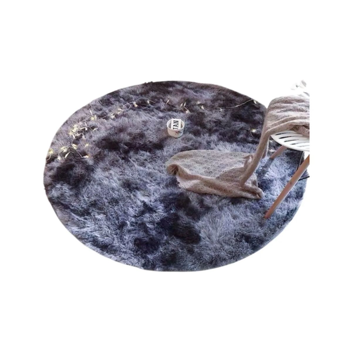 GENERICO - Alfombra Redonda 140x140cm Antideslizante Hogar