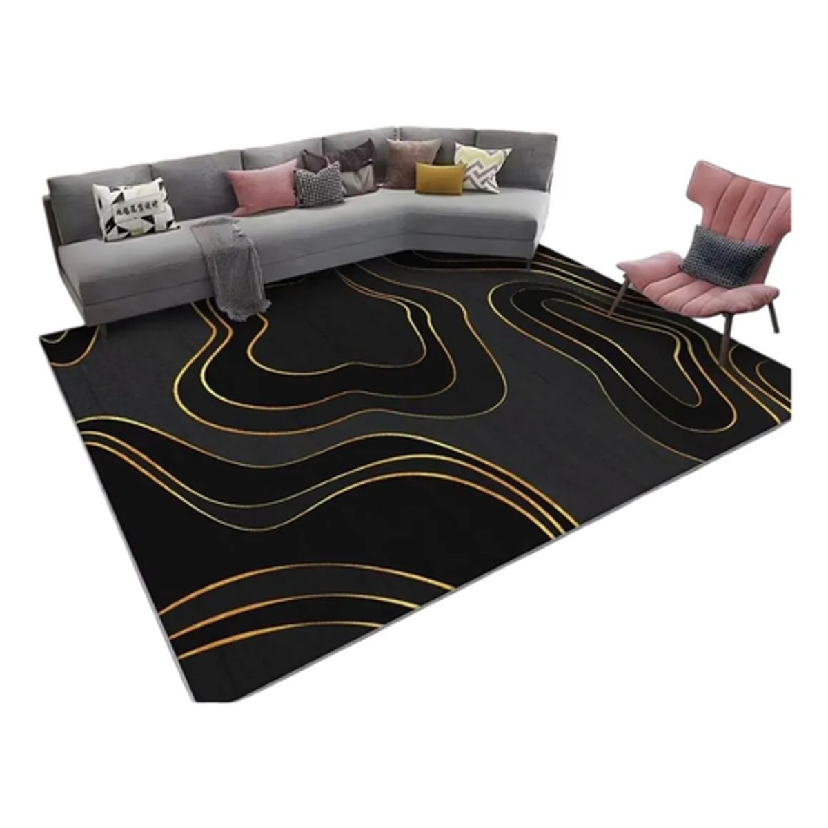 GENERICO - Alfombra 3D Living o Dormitorio 160x200cm