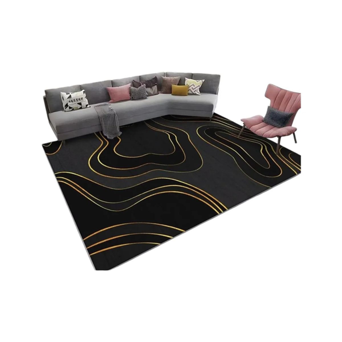 GENERICO - Alfombra 3D Living o Dormitorio 160x200cm