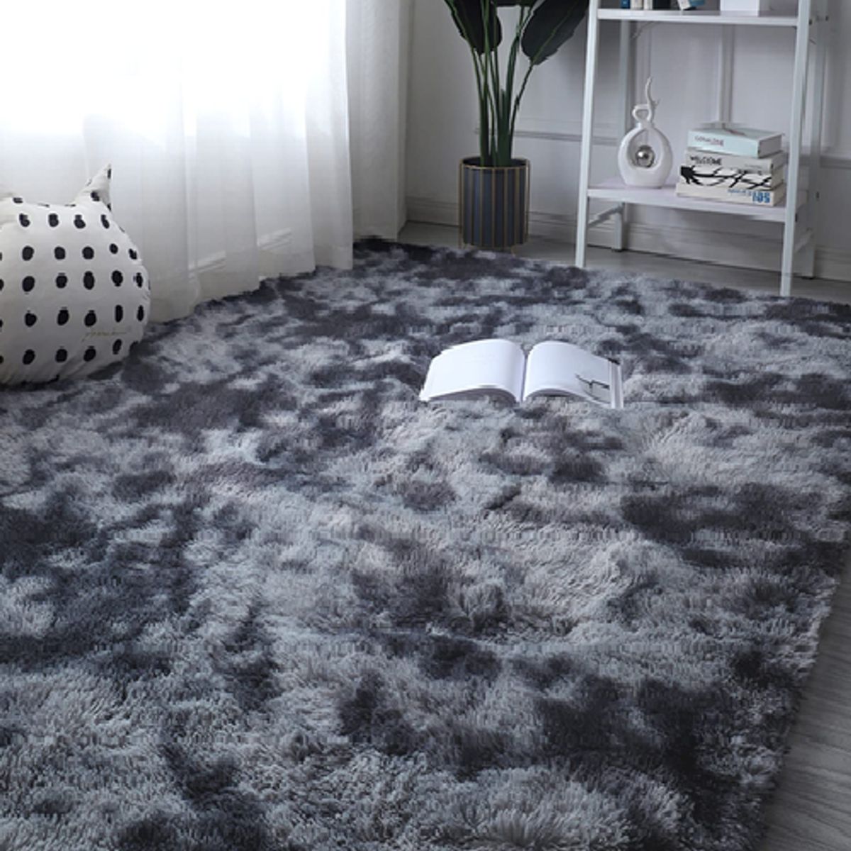 GENERICO - Alfombra Peluda Hermosa Antideslizante 2x3m