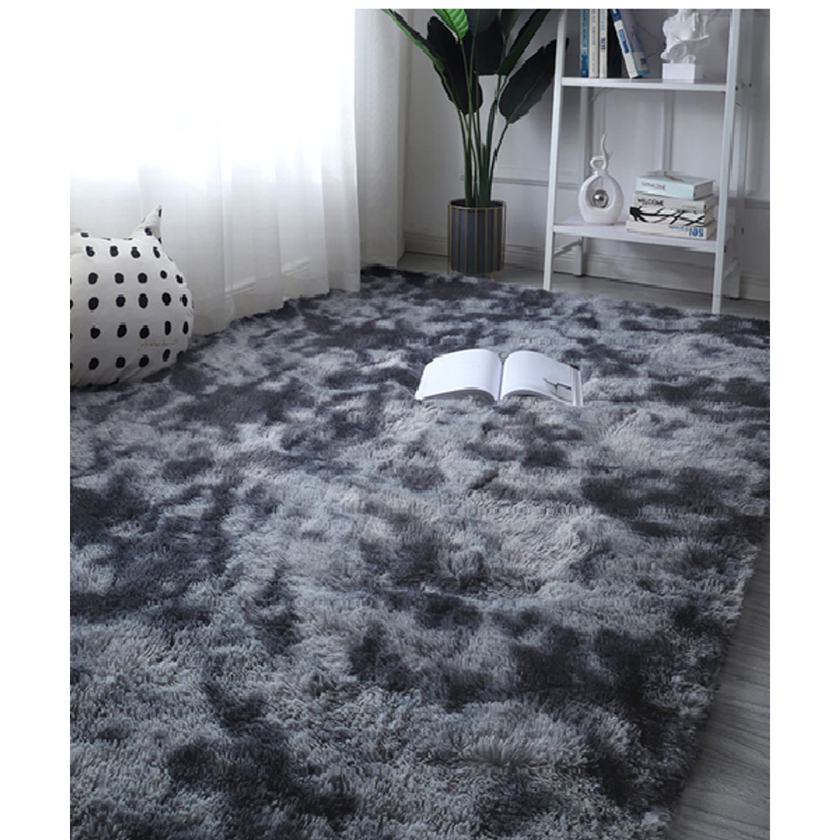 GENERICO - Alfombra Peluda Hermosa Antideslizante 2x3m