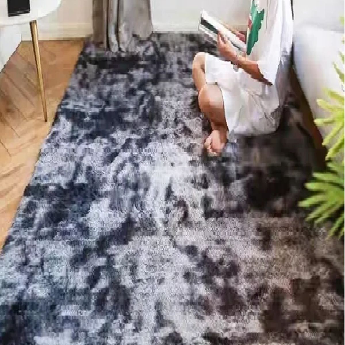 GENERICO - Alfombra Peluda Hermosa Antideslizante 2x3m