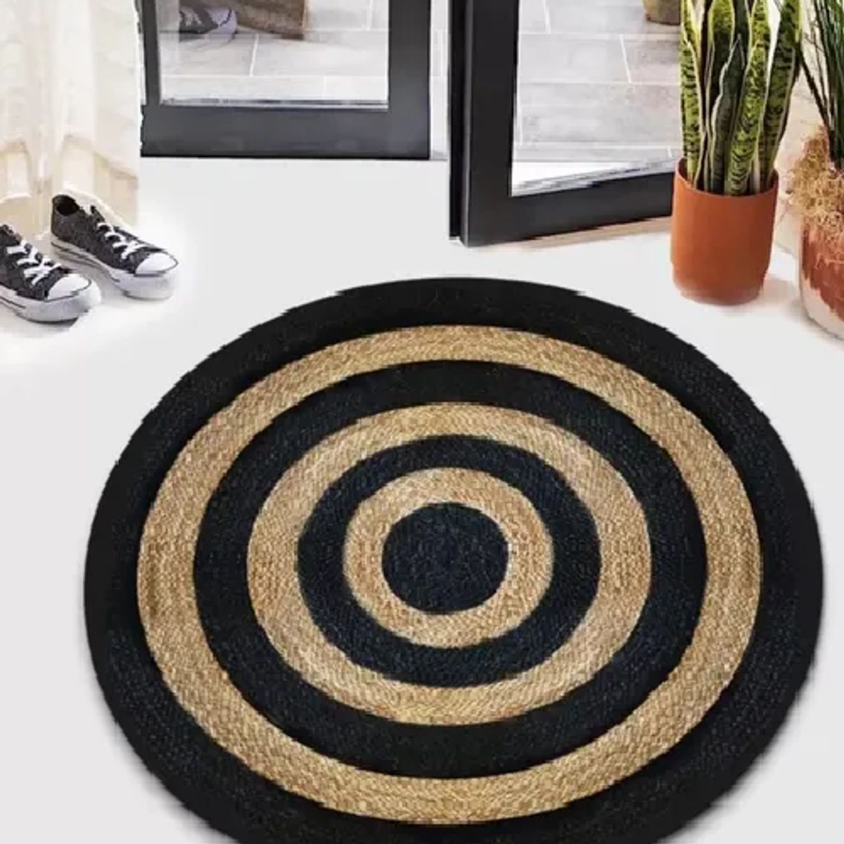 GENERICO - Alfombra Redonda Yute 100cm