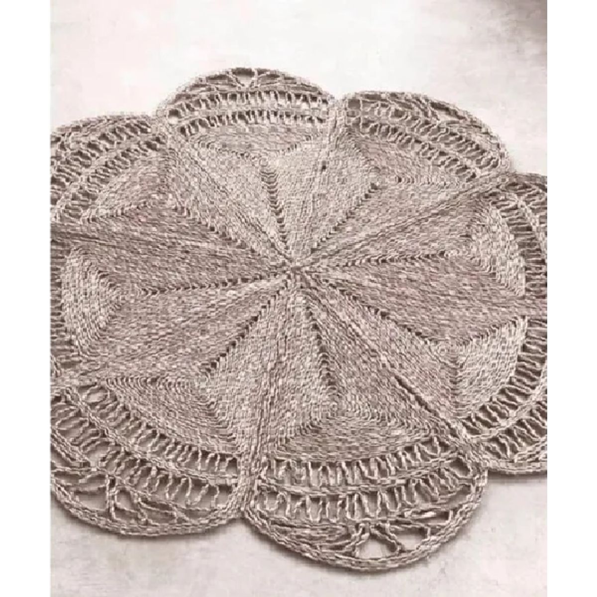 GENERICO - Alfombra Yute Redonda