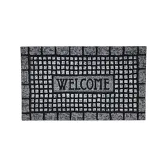 GENERICO - Alfombra Limpiapies Felpudo Entrada Piedras Gris