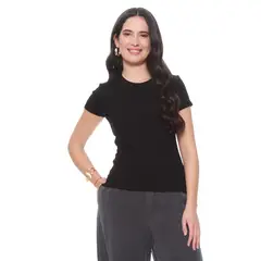 WADOS - POLERA MANGA CORTA SOLIDA ESCOTE REDONDO