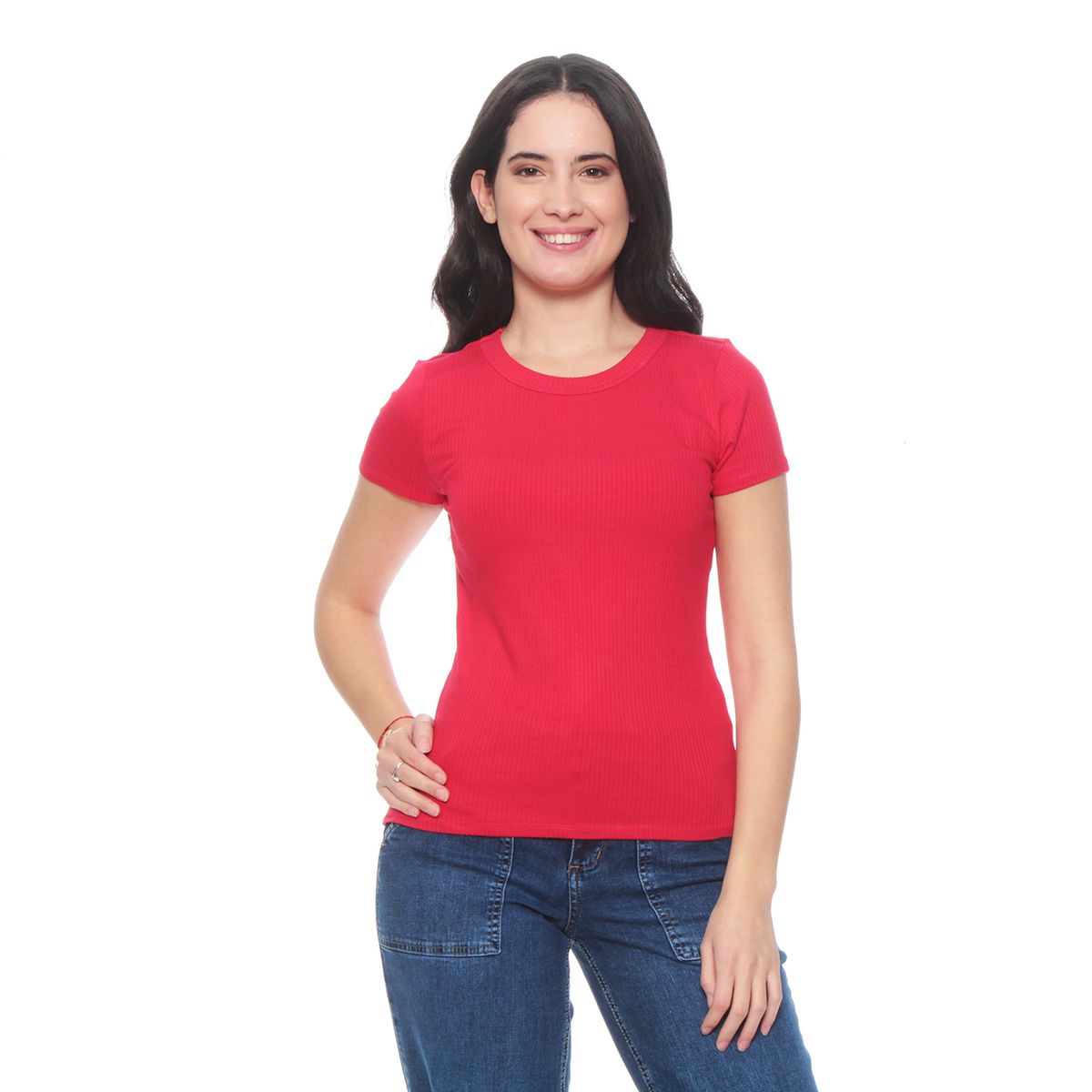 WADOS - POLERA MANGA CORTA SOLIDA ESCOTE REDONDO