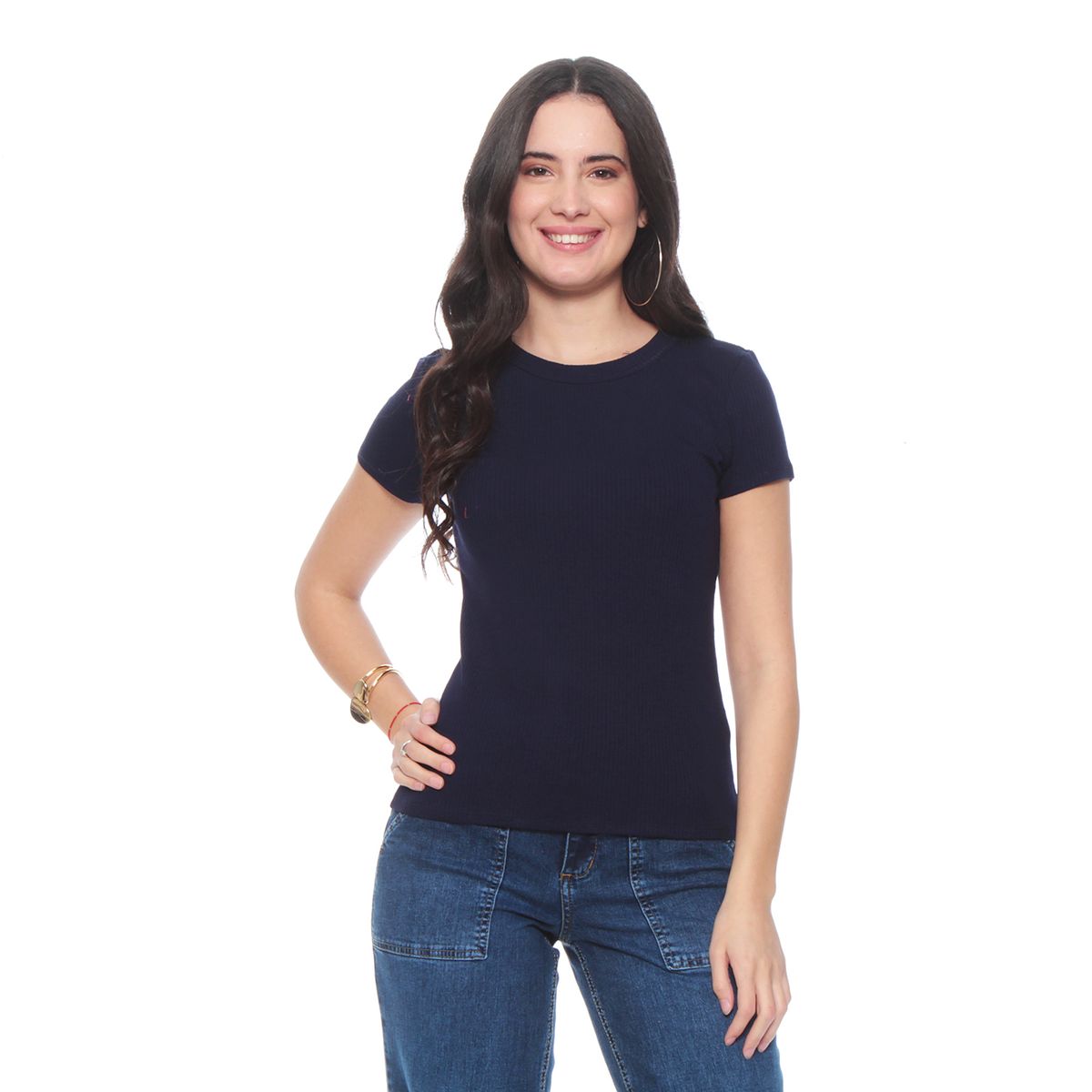 WADOS - POLERA MANGA CORTA SOLIDA ESCOTE REDONDO