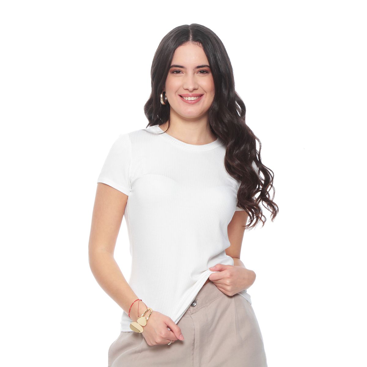 WADOS - POLERA MANGA CORTA SOLIDA ESCOTE REDONDO