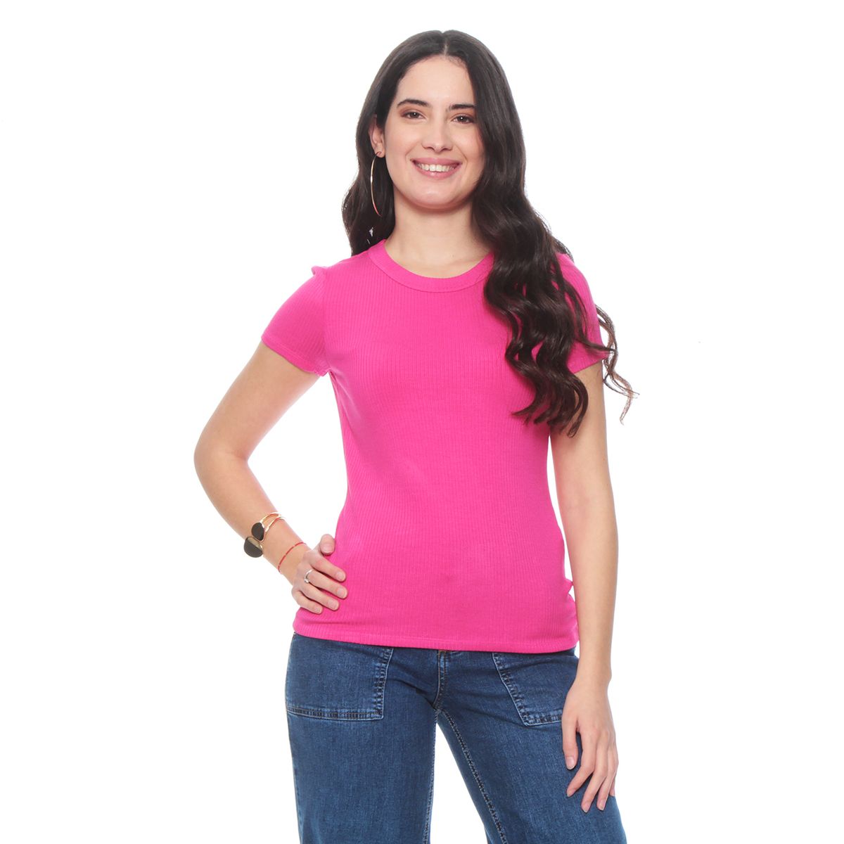 WADOS - POLERA MANGA CORTA SOLIDA ESCOTE REDONDO