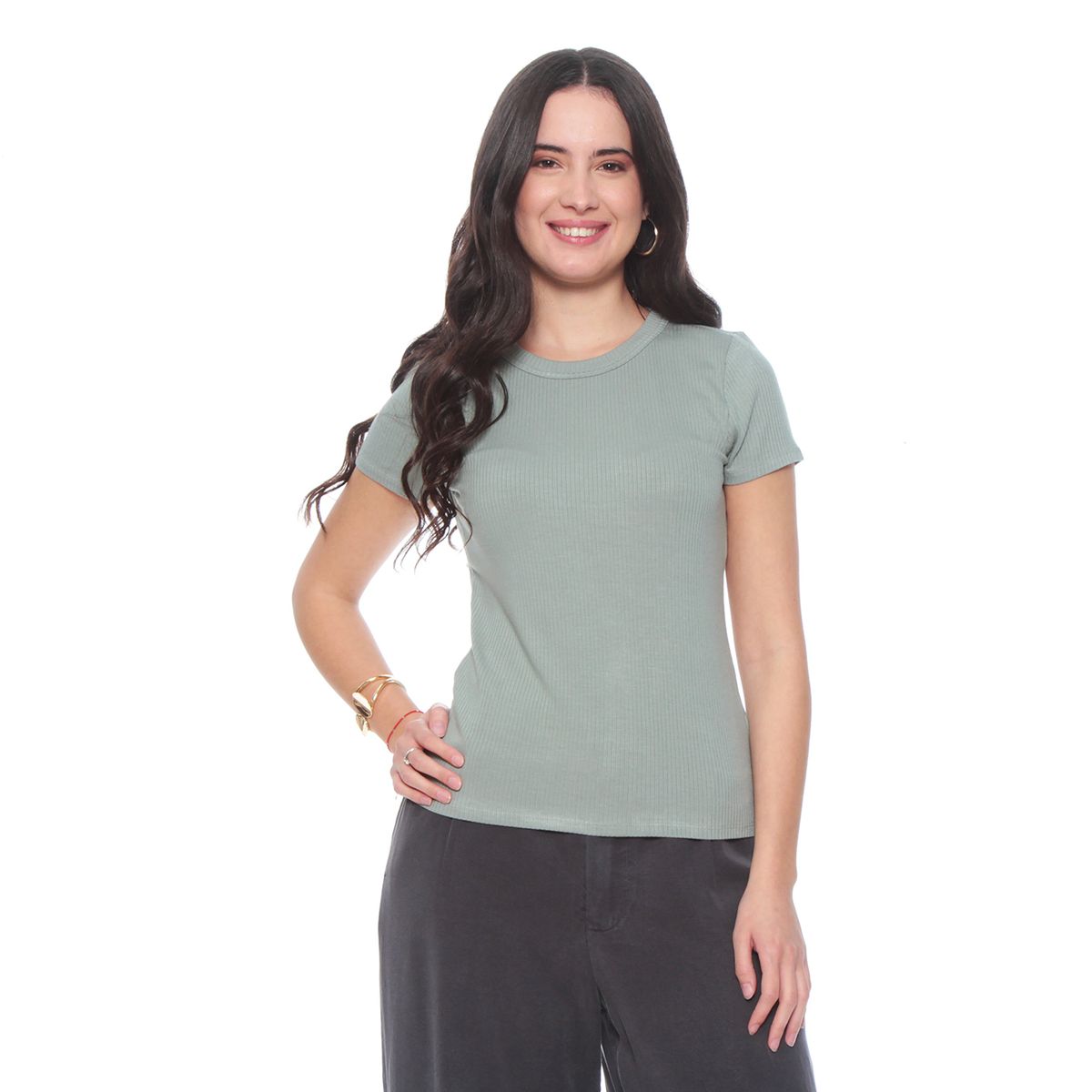 WADOS - POLERA MANGA CORTA SOLIDA ESCOTE REDONDO