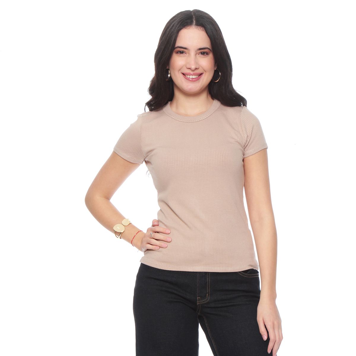 WADOS - POLERA MANGA CORTA SOLIDA ESCOTE REDONDO