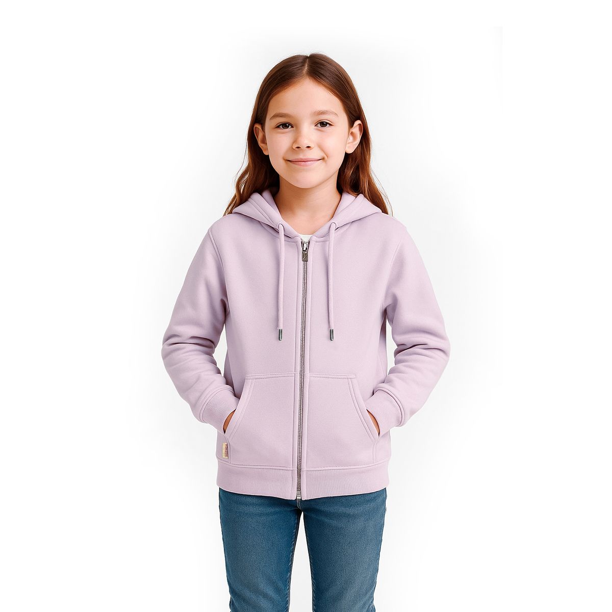 LENGA - Polerón Unisex Capucha Y Cierre Ykk® Interior Sherpa Puelo Kids Lenga®