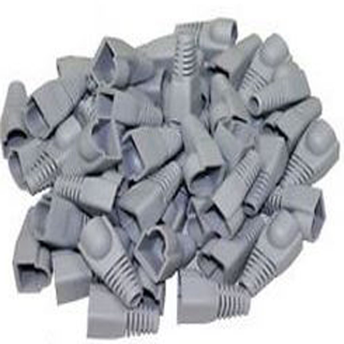GENERICO - FUNDA, CAPUCHON PARA CONECTOR RJ45, 100 UNI. GRIS