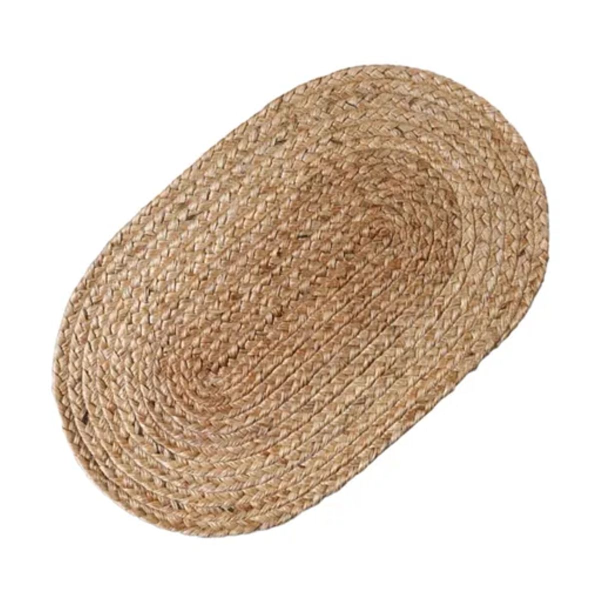GENERICO - Alfombra Fibra Natural Color Beige con Diseño Tejido
