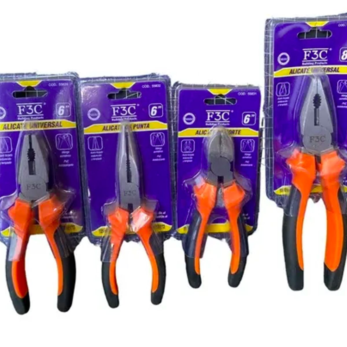 GENERICO - Set 4 Alicates Profesionales F3C