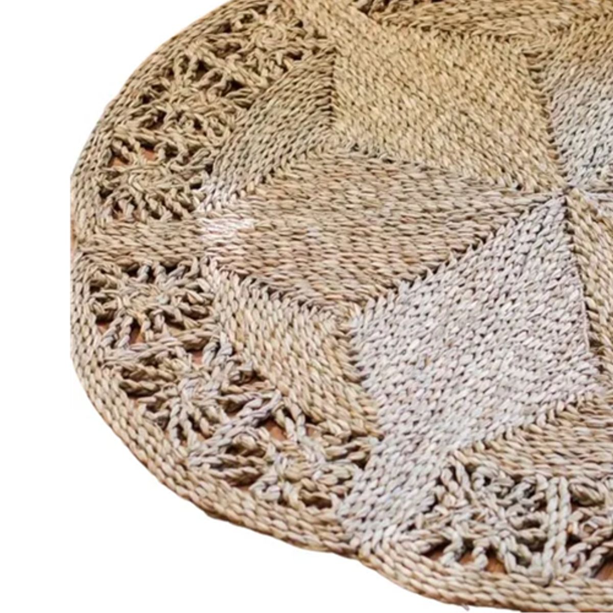 GENERICO - Alfombra Natural Maite 150cm Marrón Diseño Tela